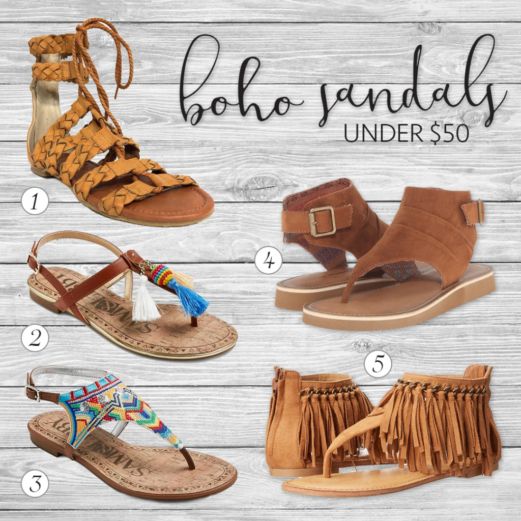 Boho on a Budget: Sandals | Aloha Lovely