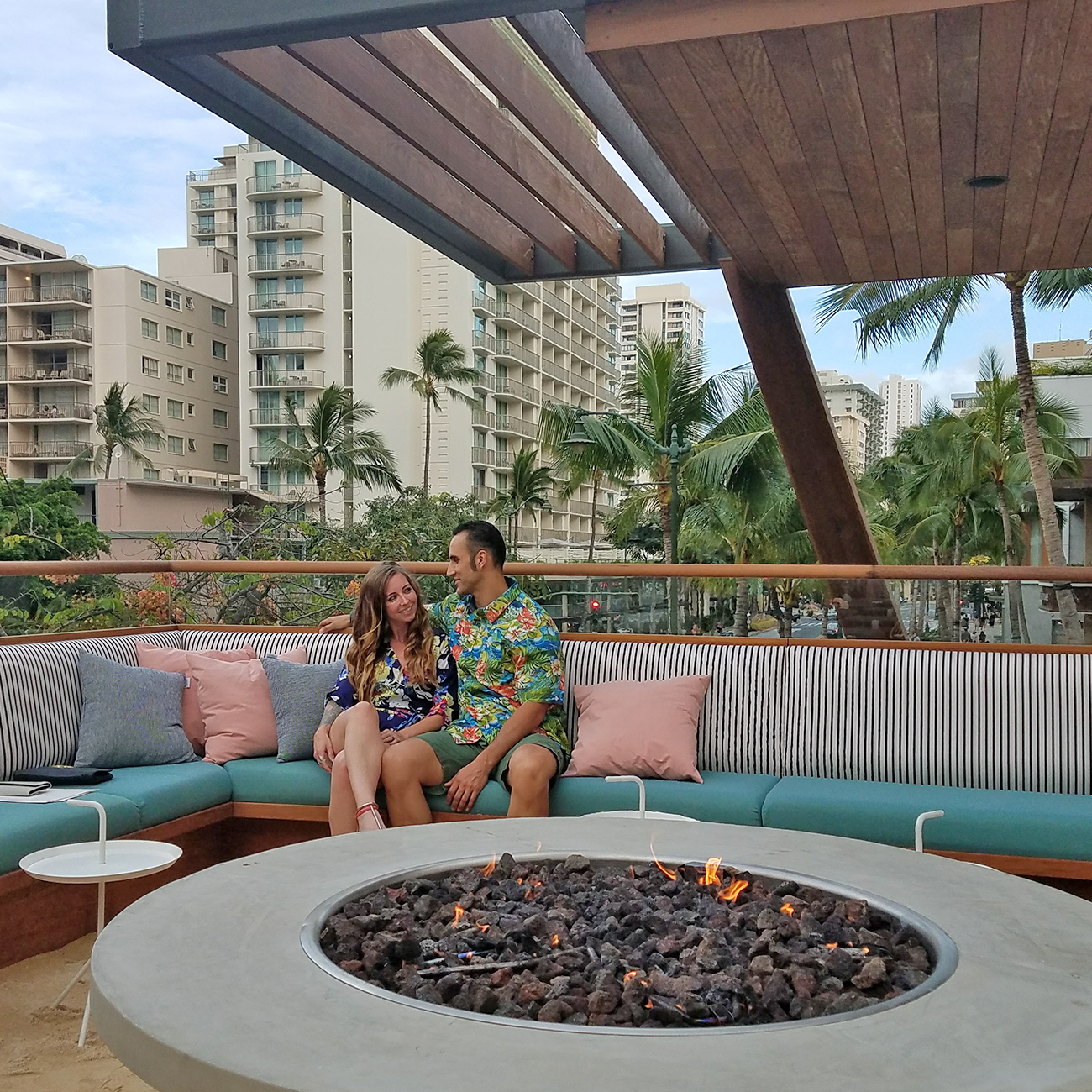 Laylow Waikiki Hideout firepit