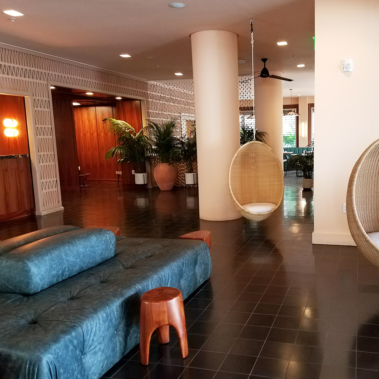 Laylow Waikiki lobby check in area