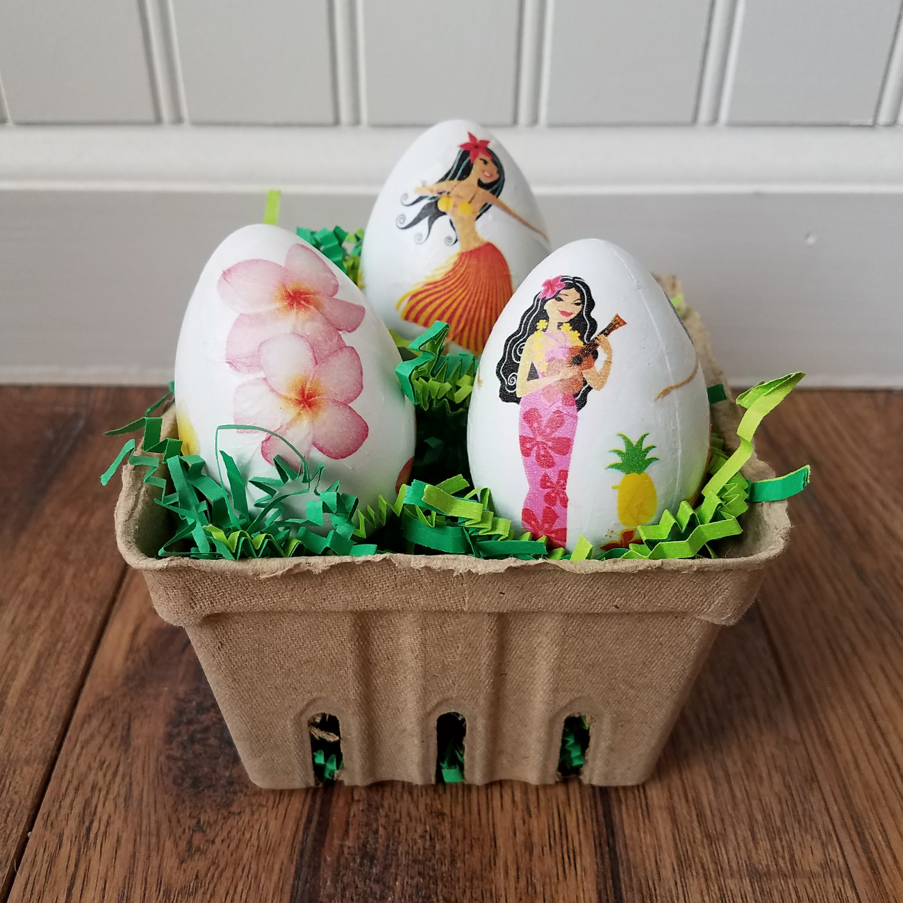 Hula Girl Easter Eggs