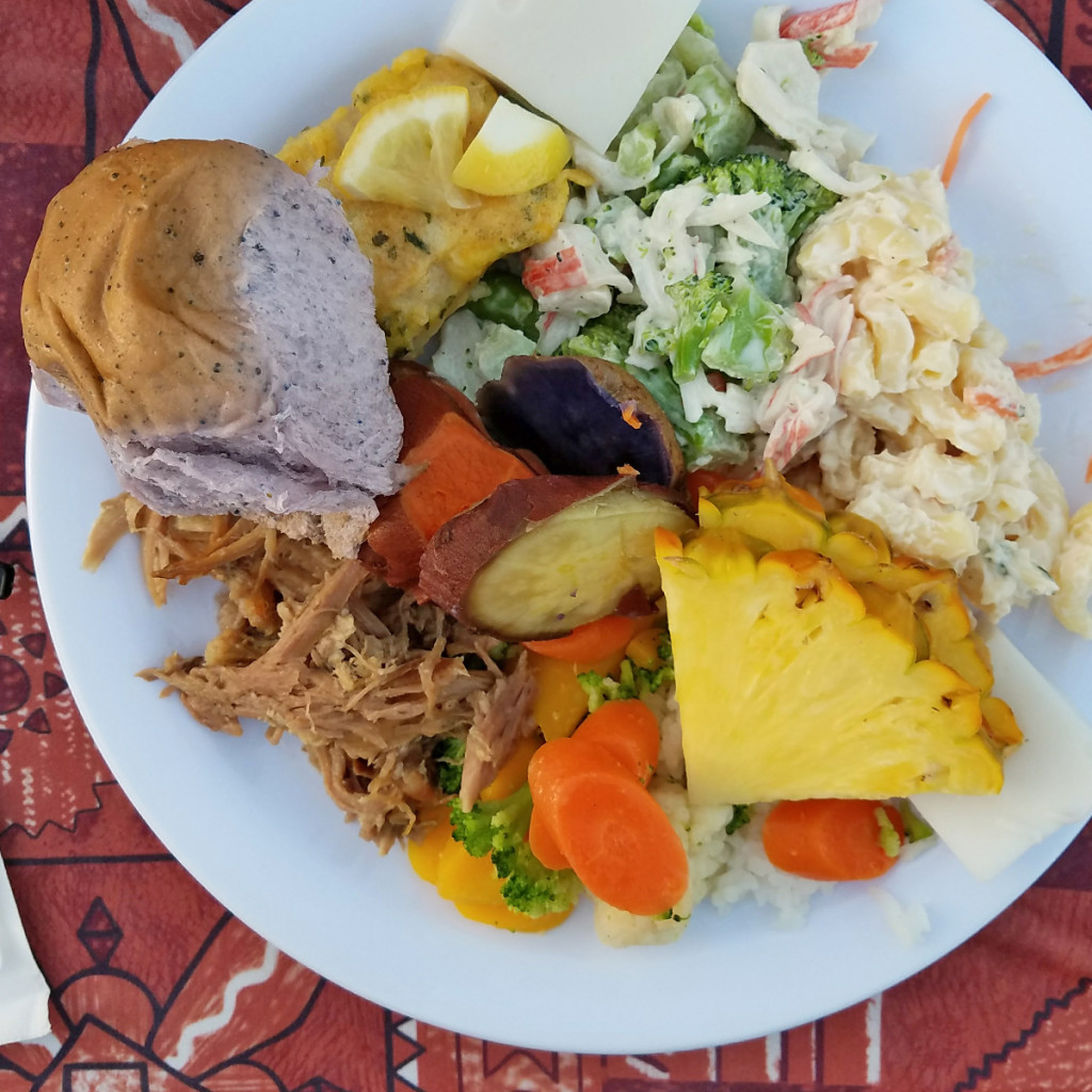 Paradise Cove Luau Food