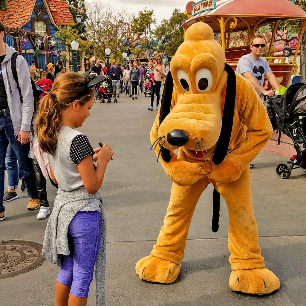 Pluto at Disneyland