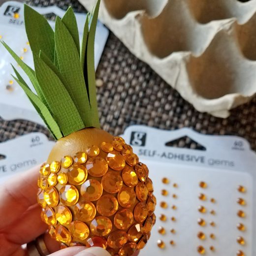 Tropical Sparkle DIY Pineapple Easter Eggs Aloha Lovely