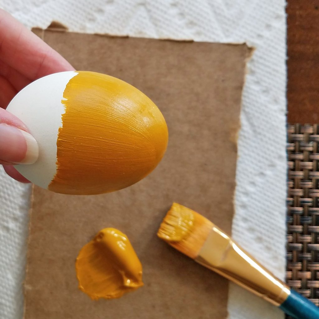 Painting the Pineapple Easter Egg