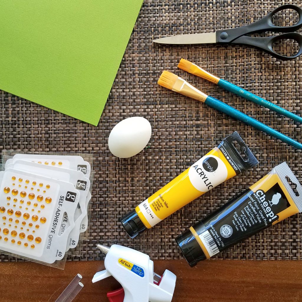 Jeweled Pineapple Easter Egg Supplies