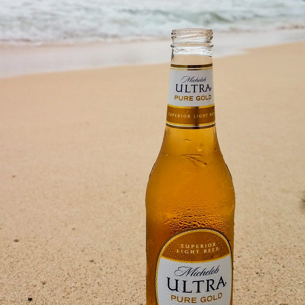 Michelob ULTRA Pure Gold at the beach