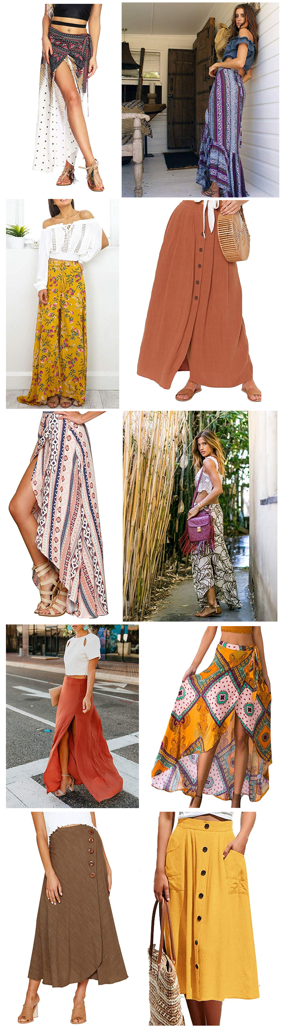 10 beautiful boho skirts for summer