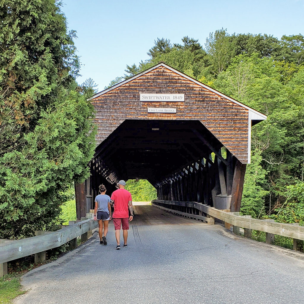 Swiftwater Falls Bridge New Hampshire's White Mountains 