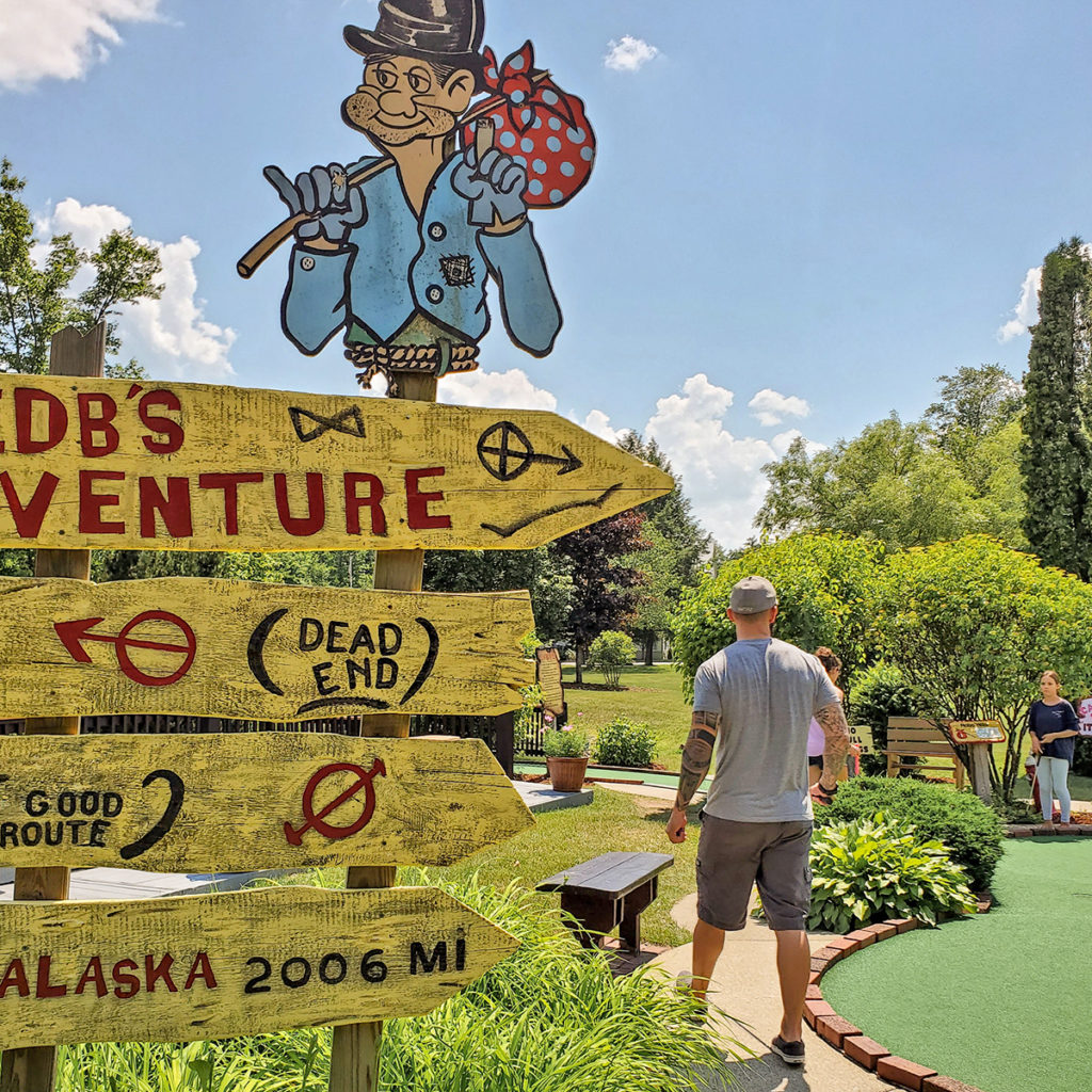 New Hampshire's White Mountains Hobo Hills Mini Golf