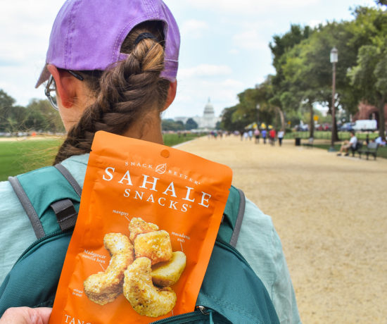 sahale snacks in backpack