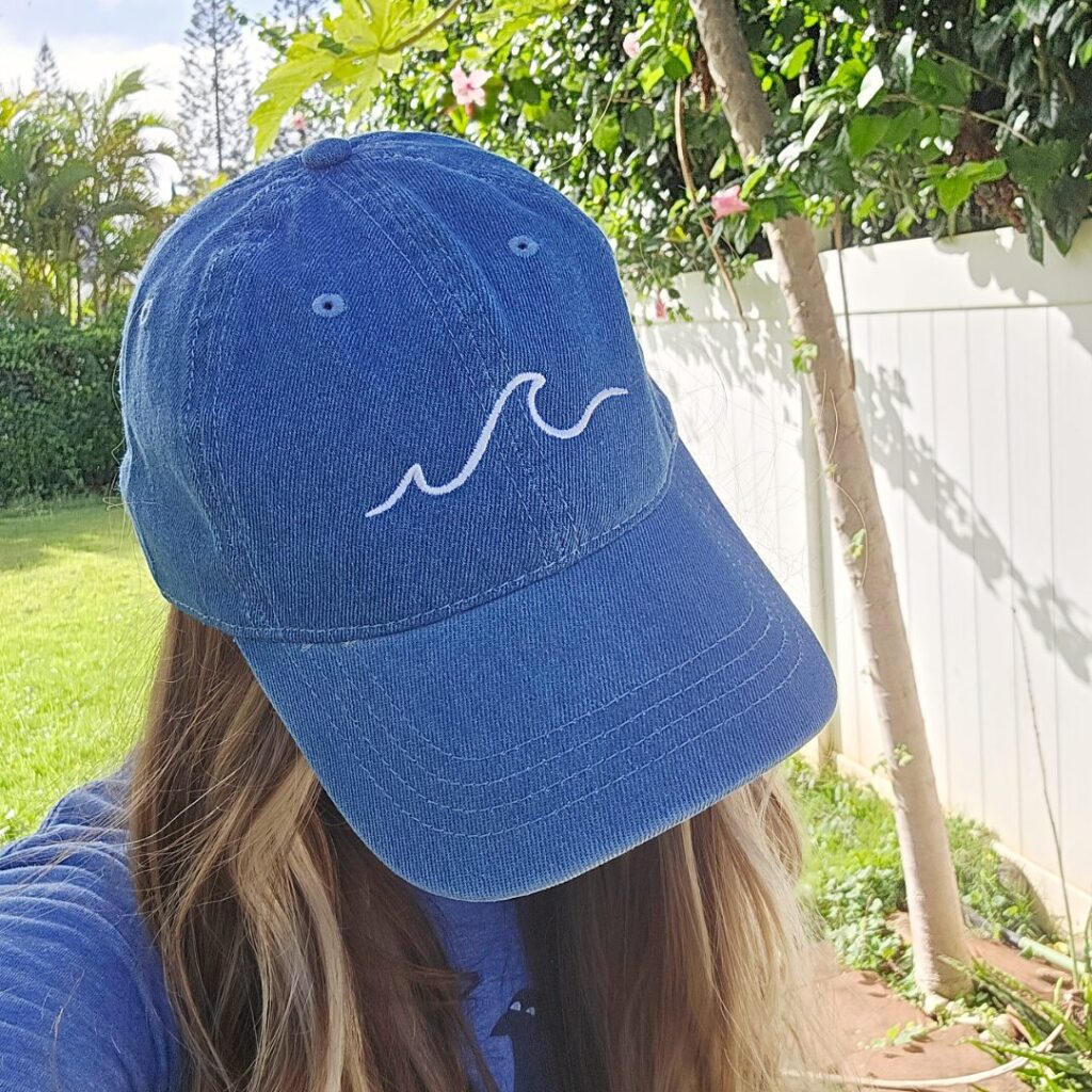 Simple Wave Light Denim Hat